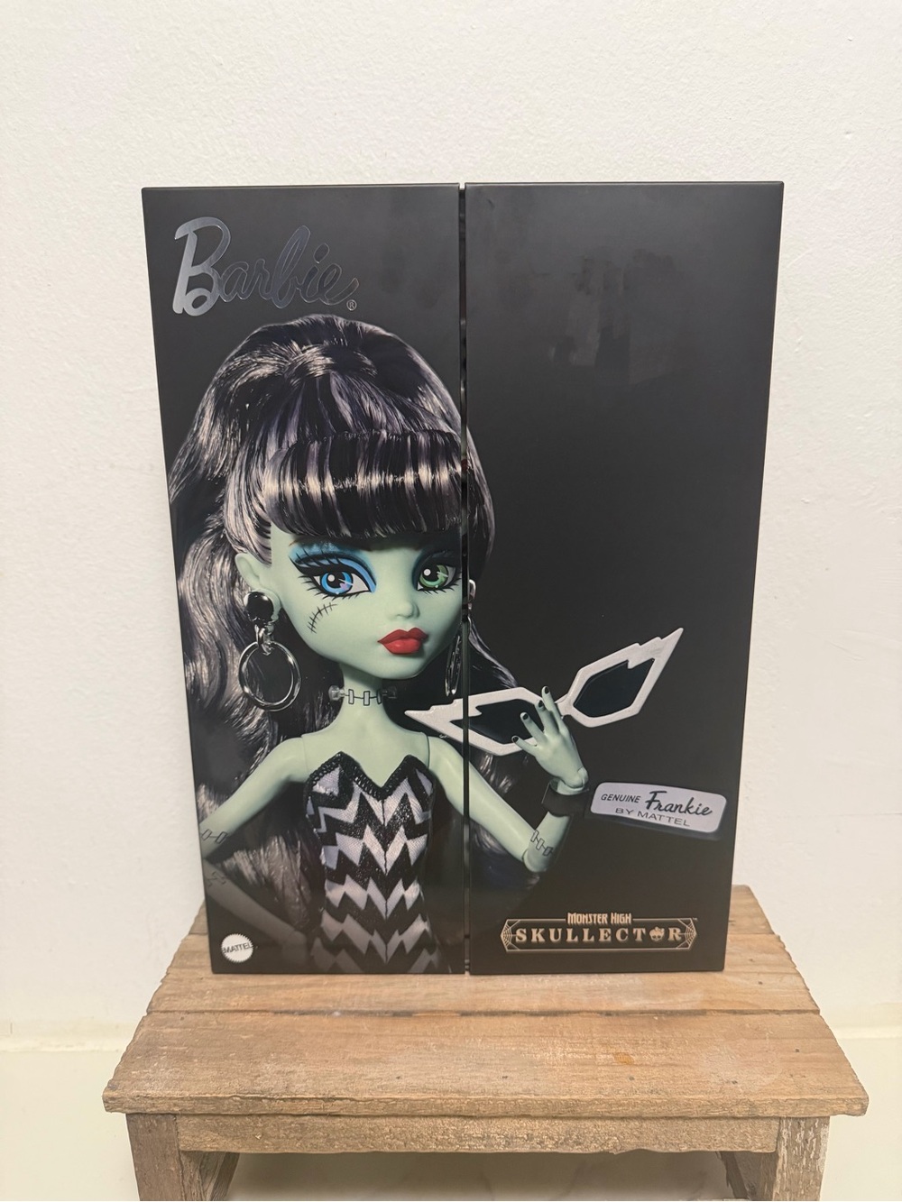 Monster High x Barbie Skullector Frankie Stein Doll NIB New In Box Mattel